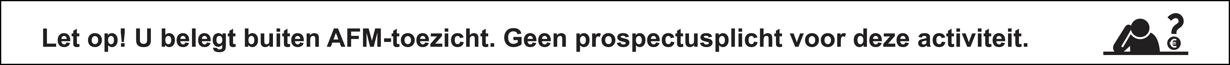 AFM informatiedocument: vrijstelling prospectusplicht
